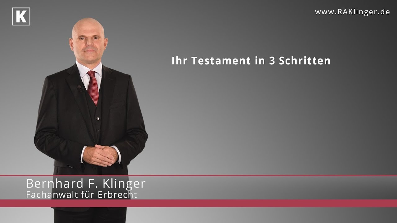 Mustertexte Für Ihr Testament Vom Fachanwalt Erbrecht München